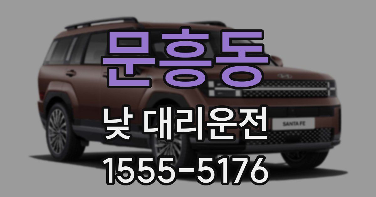 문흥동 낮 대리운전
