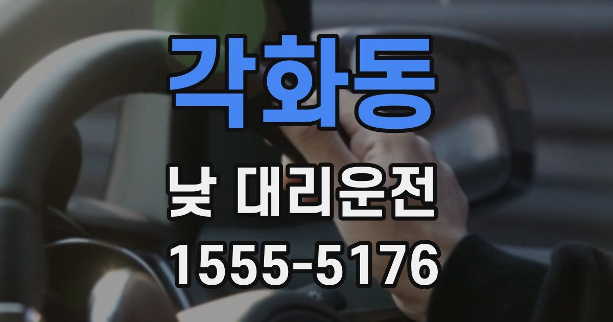 각화동 낮 대리운전