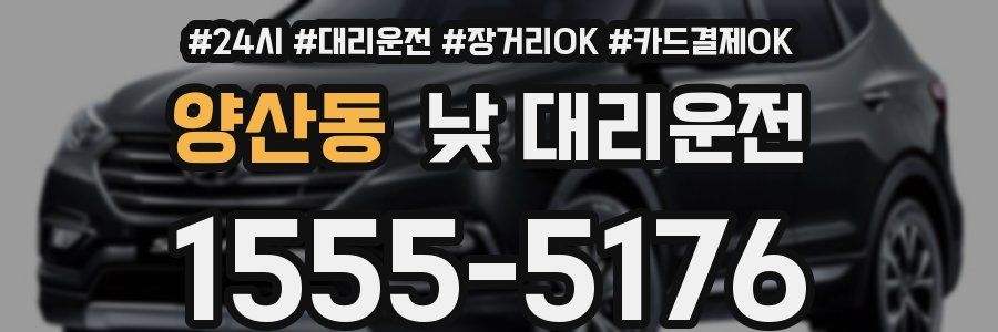 양산동 낮 대리운전