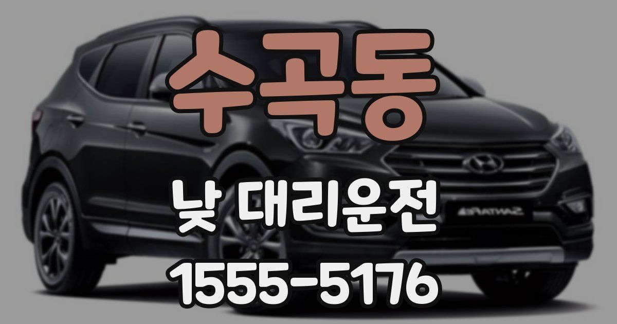 수곡동 낮 대리운전