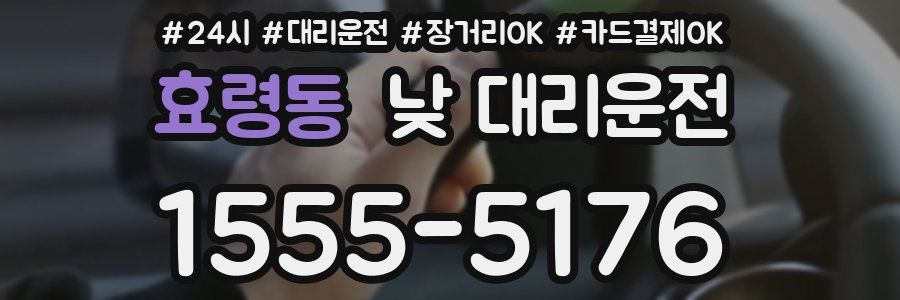효령동 낮 대리운전