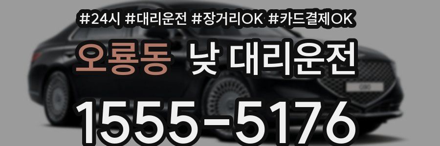 오룡동 낮 대리운전