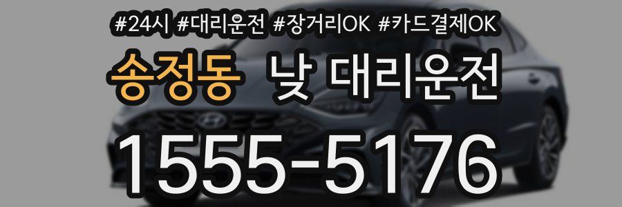 송정동 낮 대리운전
