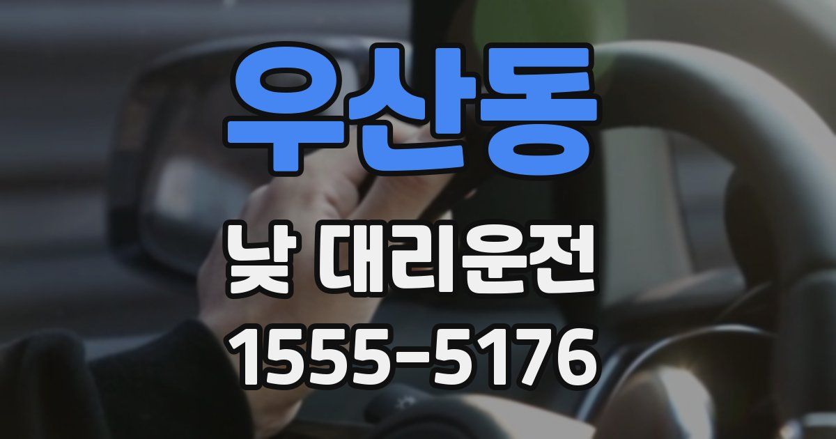우산동 낮 대리운전