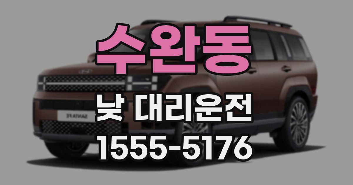 수완동 낮 대리운전