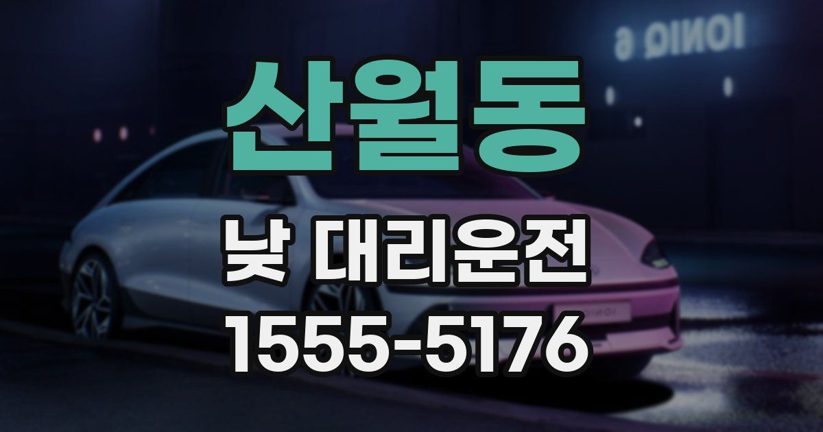 산월동 낮 대리운전