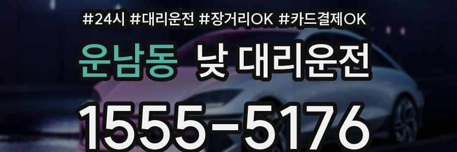 운남동 낮 대리운전