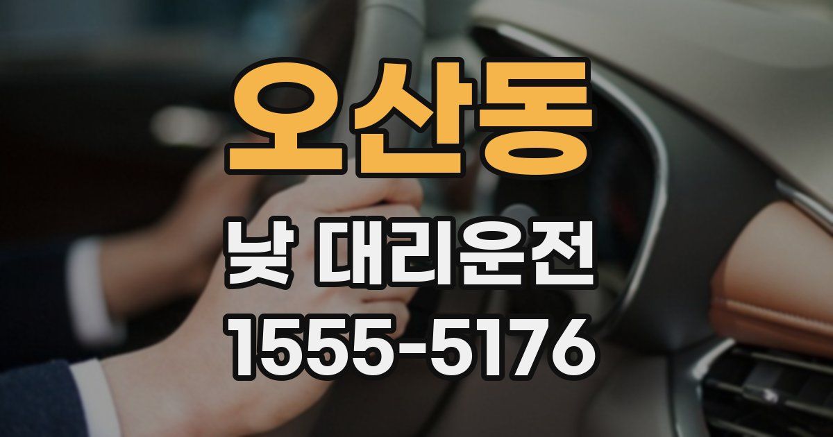 오산동 낮 대리운전