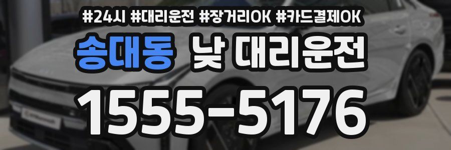 송대동 낮 대리운전
