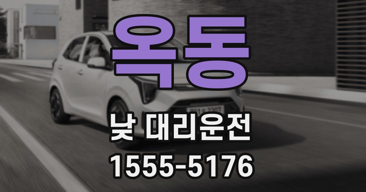 옥동 낮 대리운전