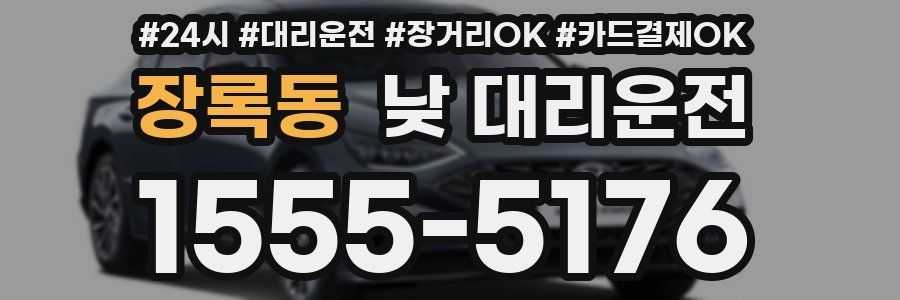 장록동 낮 대리운전