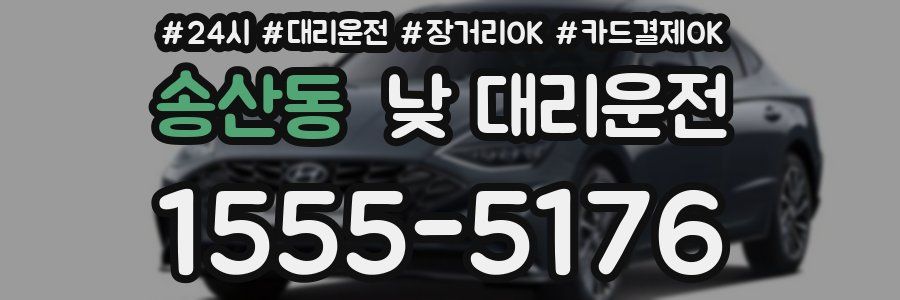 송산동 낮 대리운전