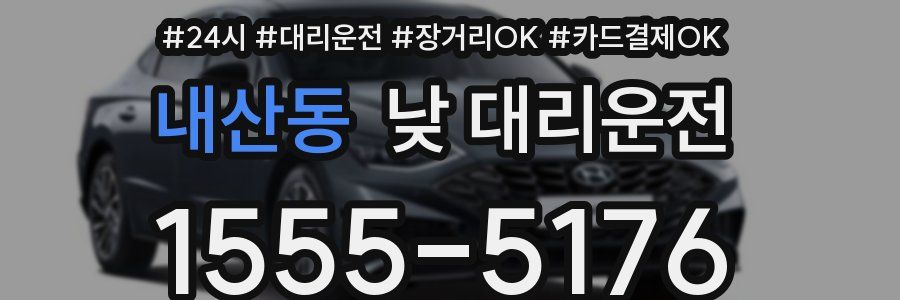 내산동 낮 대리운전