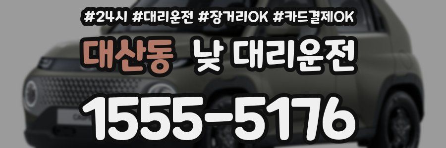 대산동 낮 대리운전