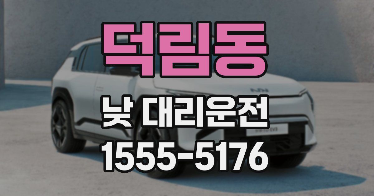 덕림동 낮 대리운전