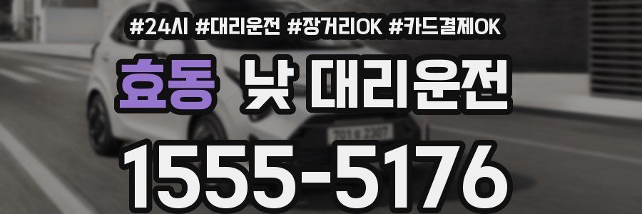 효동 낮 대리운전