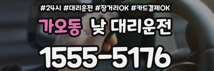 가오동 낮 대리운전