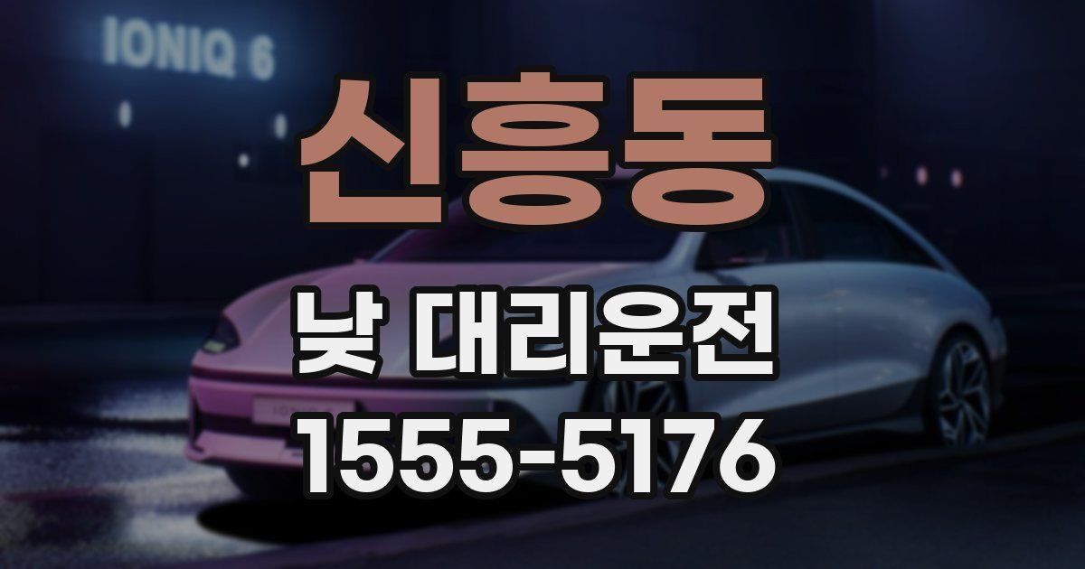신흥동 낮 대리운전