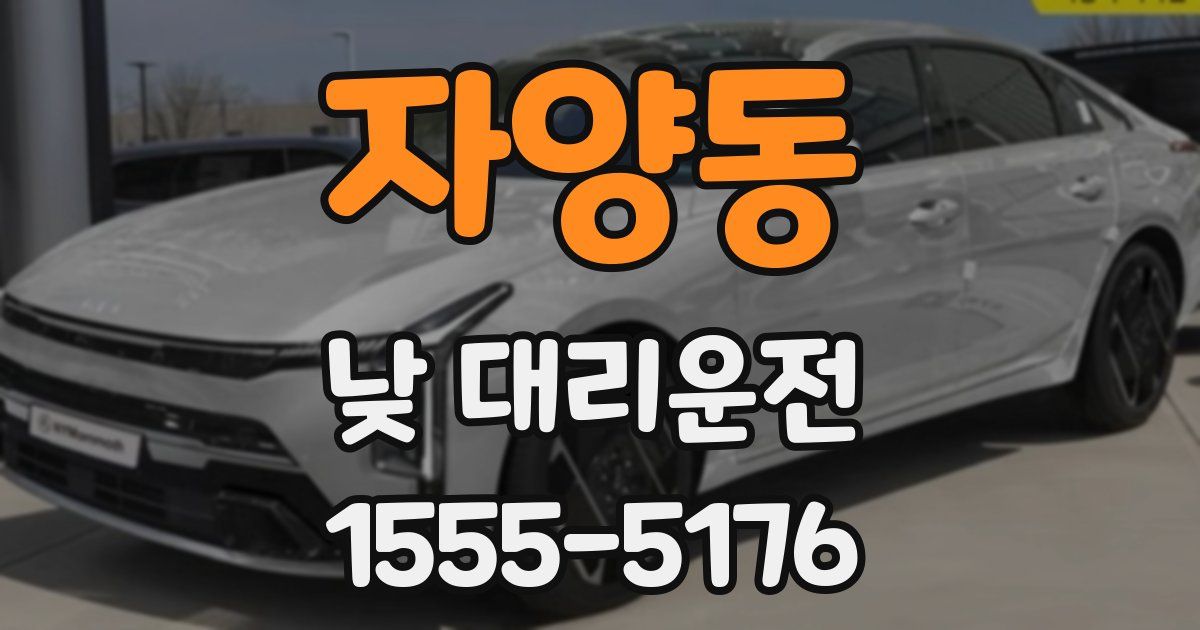 자양동 낮 대리운전