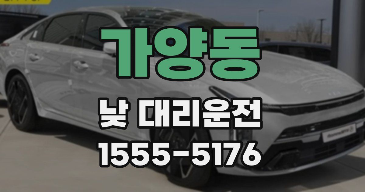 가양동 낮 대리운전