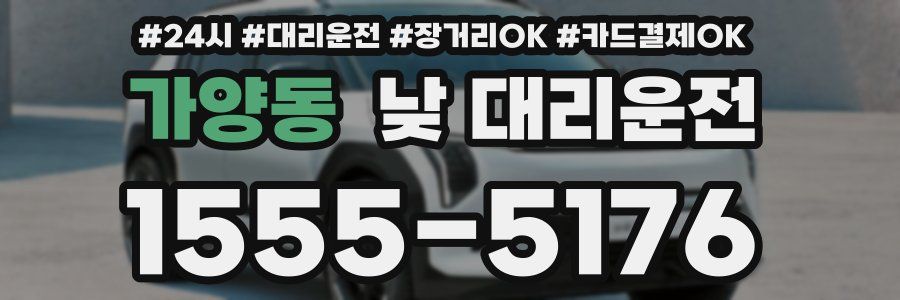 가양동 낮 대리운전