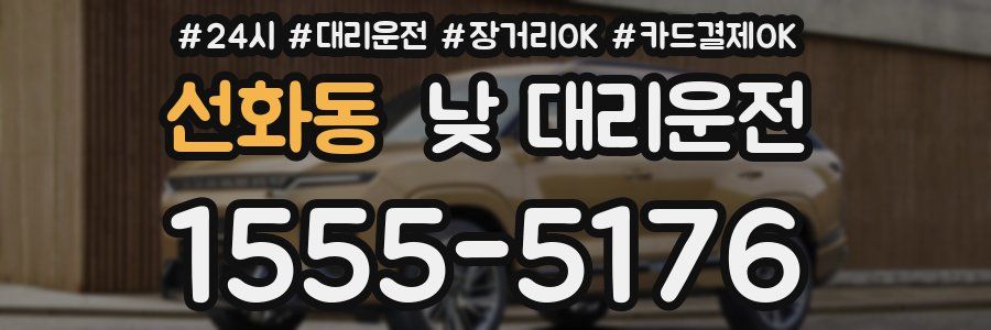 선화동 낮 대리운전
