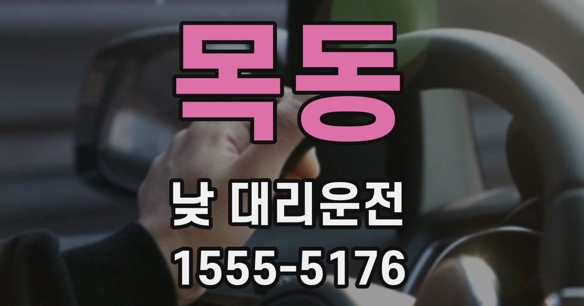 목동 낮 대리운전