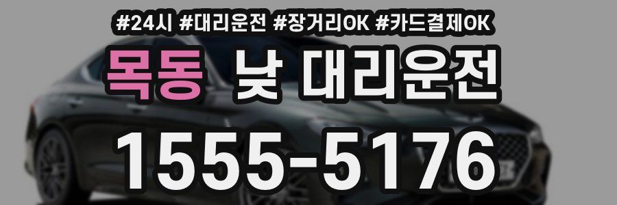 목동 낮 대리운전
