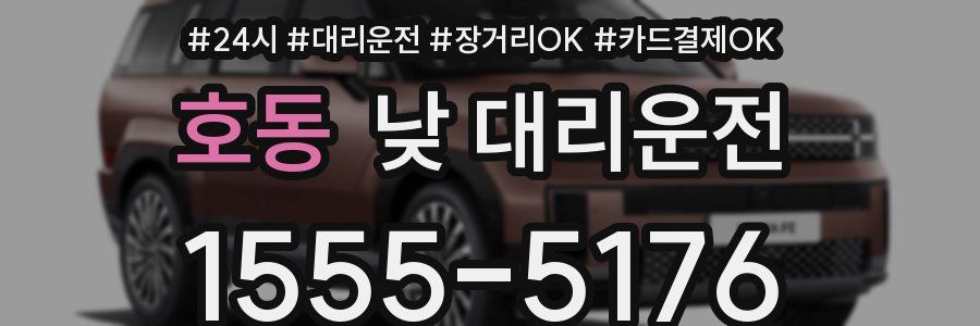 호동 낮 대리운전