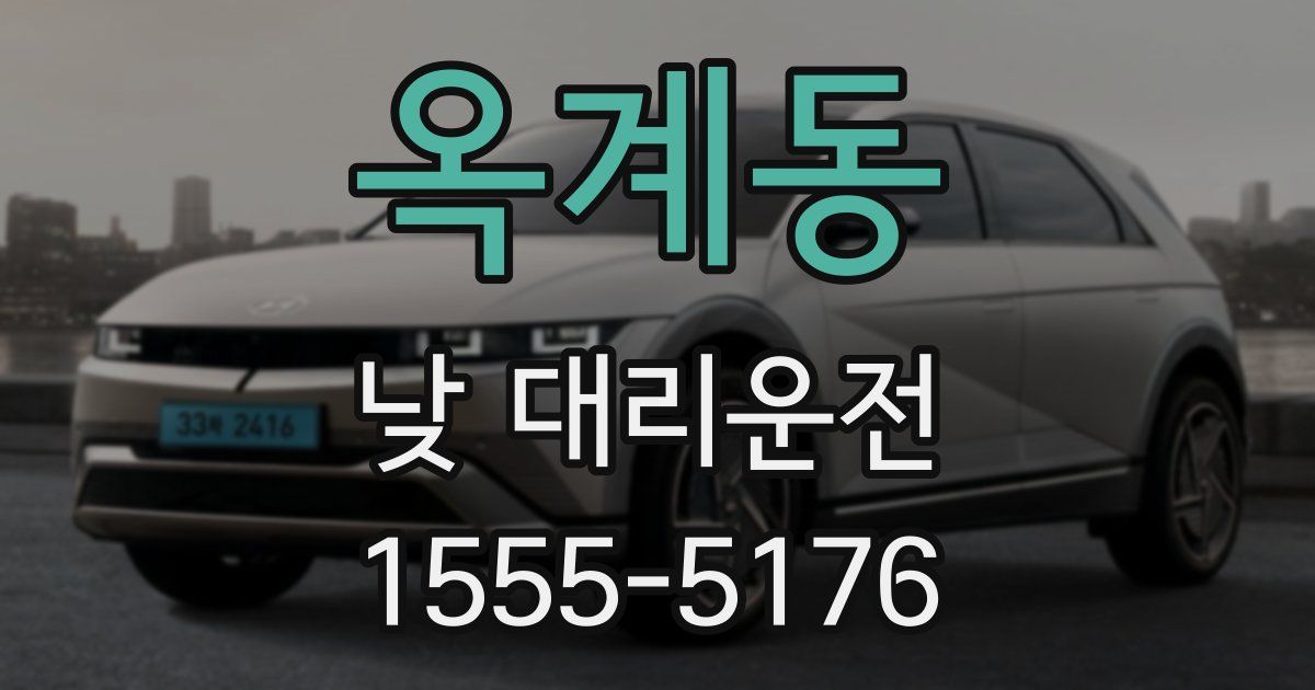 옥계동 낮 대리운전