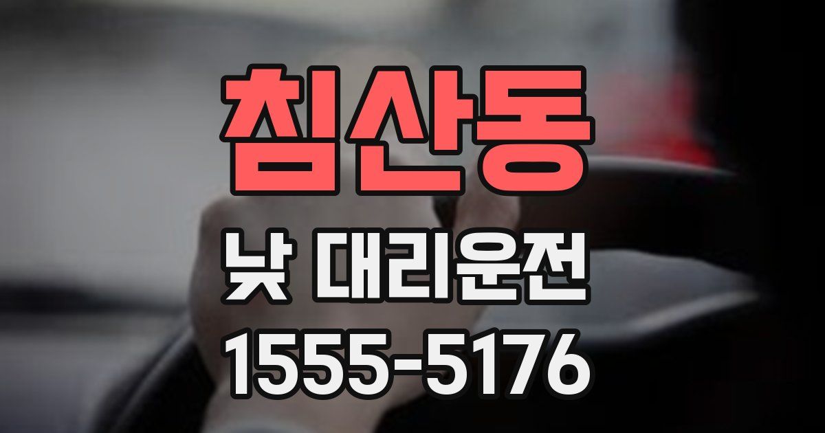 침산동 낮 대리운전