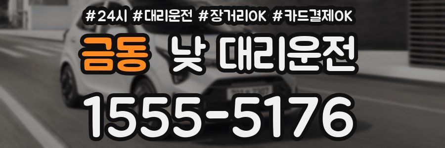 금동 낮 대리운전