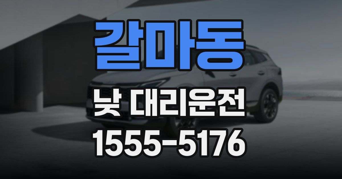 갈마동 낮 대리운전