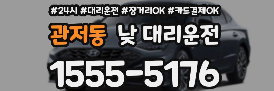 관저동 낮 대리운전
