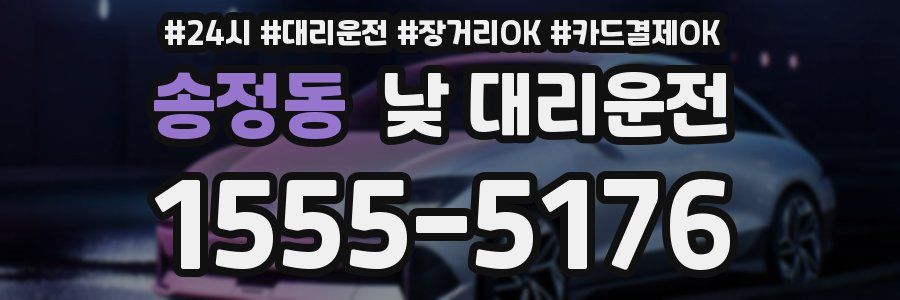 송정동 낮 대리운전
