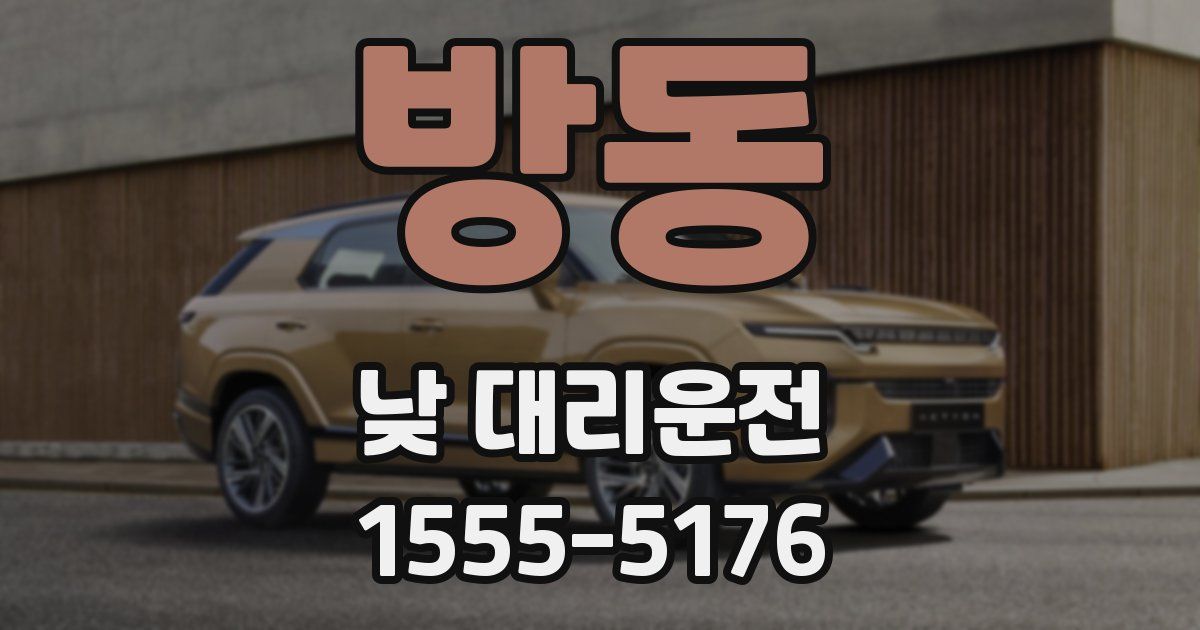 방동 낮 대리운전
