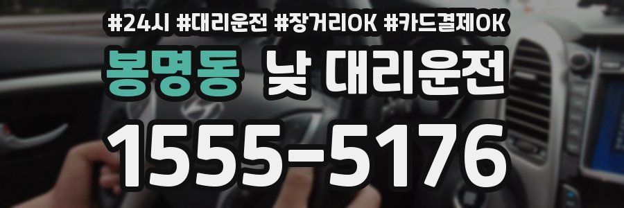 봉명동 낮 대리운전