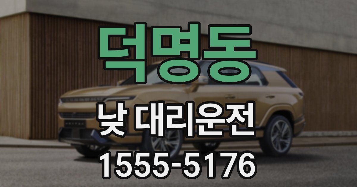 덕명동 낮 대리운전