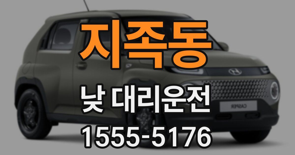지족동 낮 대리운전