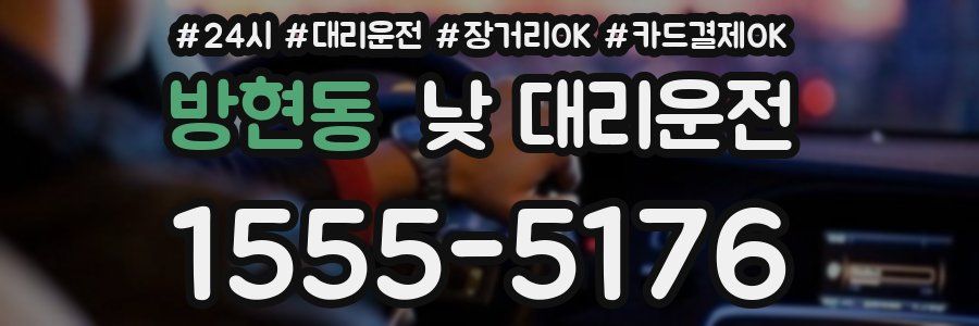 방현동 낮 대리운전