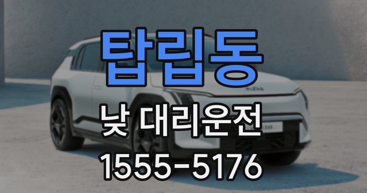 탑립동 낮 대리운전