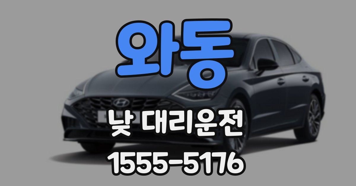 와동 낮 대리운전