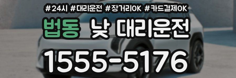 법동 낮 대리운전
