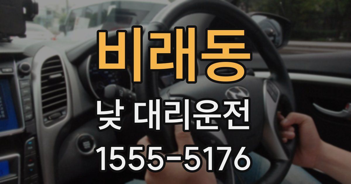 비래동 낮 대리운전