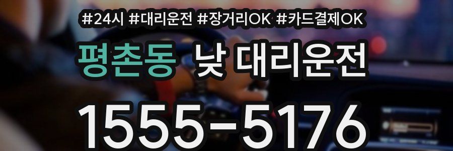 평촌동 낮 대리운전