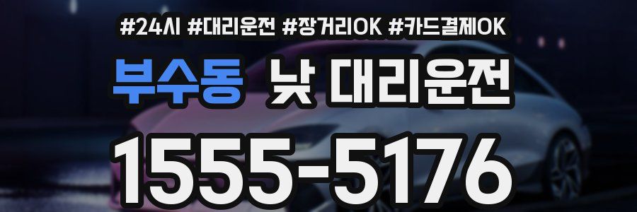 부수동 낮 대리운전