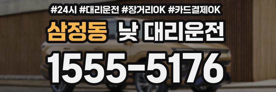 삼정동 낮 대리운전