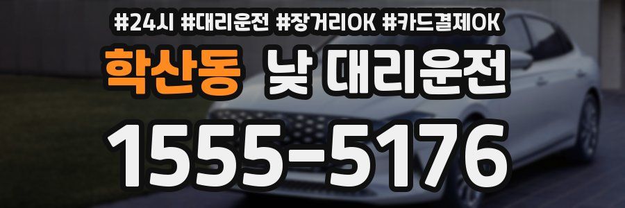 학산동 낮 대리운전
