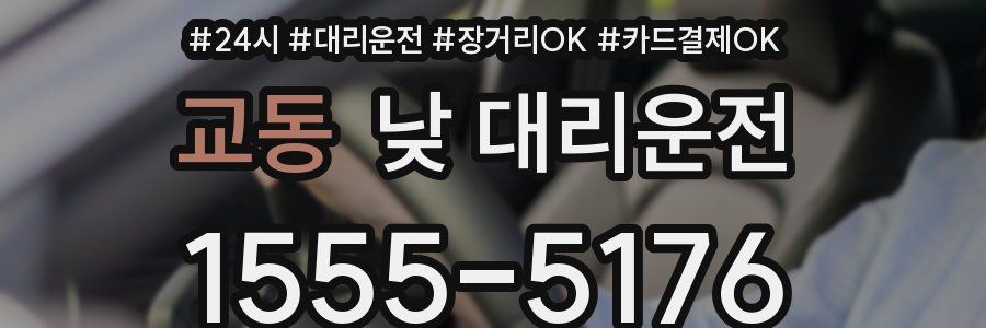 교동 낮 대리운전