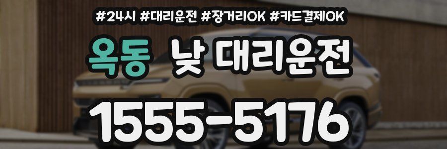 옥동 낮 대리운전